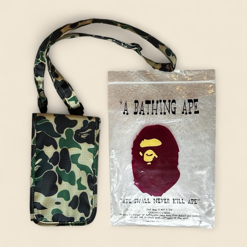 Bape Crossbody Wallet Passport Holder Bag